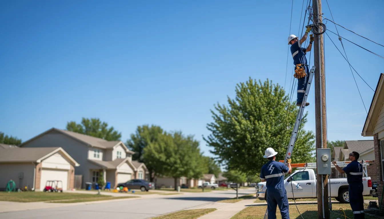 Residential electrician providing installation services in Edgemoor, SC